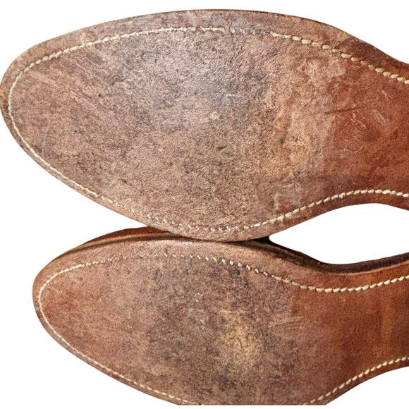 Frye Campus 2595 Men 8.5 EE Wide Dark Camel Brown Leather Boots Made USA Vintage main image 15